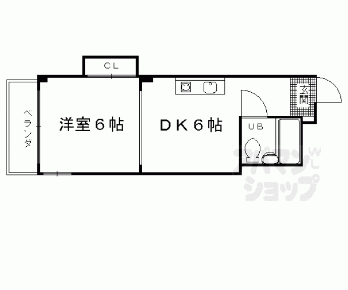 【ロイヤル河原町五条】間取