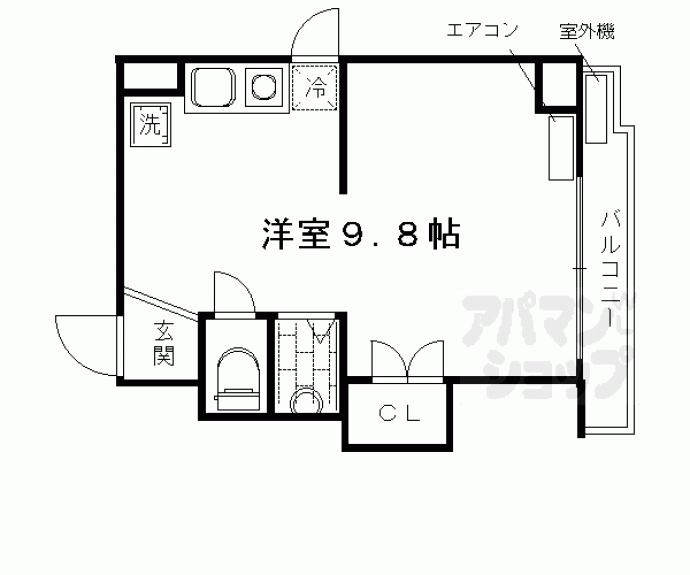 【ロイヤル河原町五条】間取