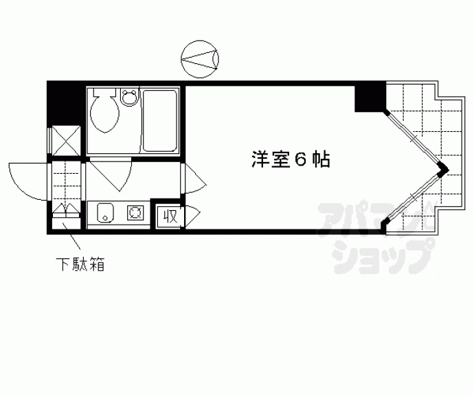 【ライオンズマンション京都三条第２】間取