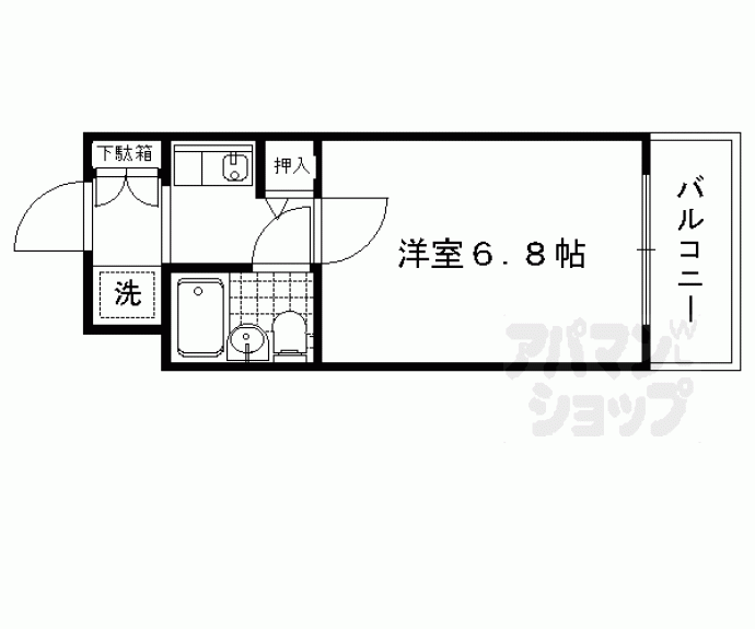 【ダイアパレス京都祇園】間取