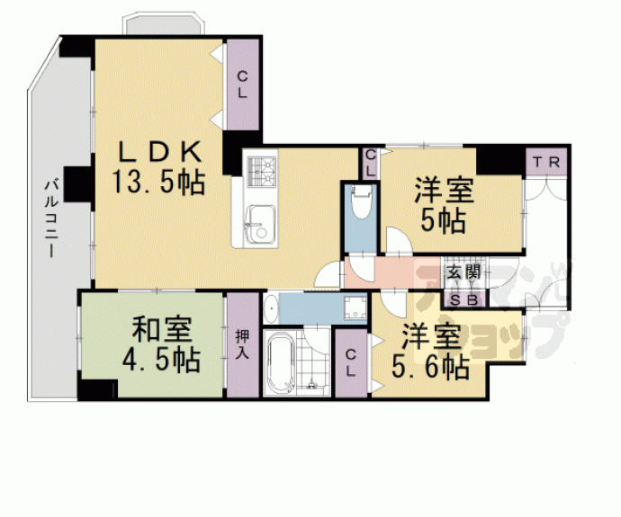 【グラン・シティオ京都四条】間取