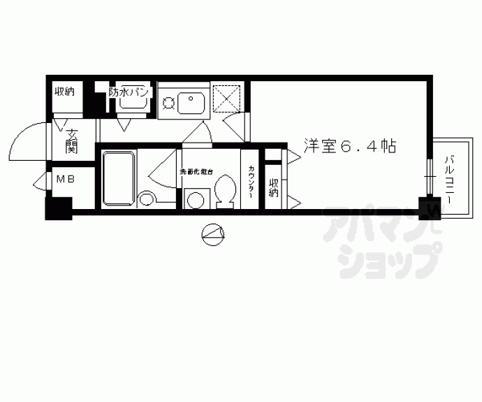 【サンフローラ三条大宮】間取