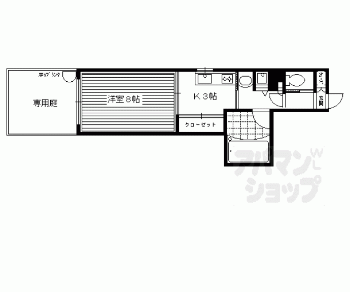 【コモド麩屋町三条】間取