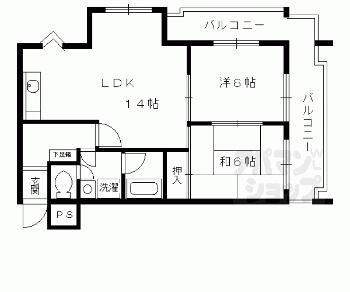 【ベルク烏丸】間取