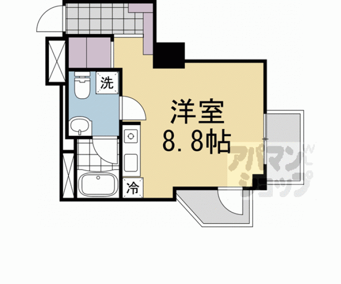 【コスモＳＴ河原町】間取