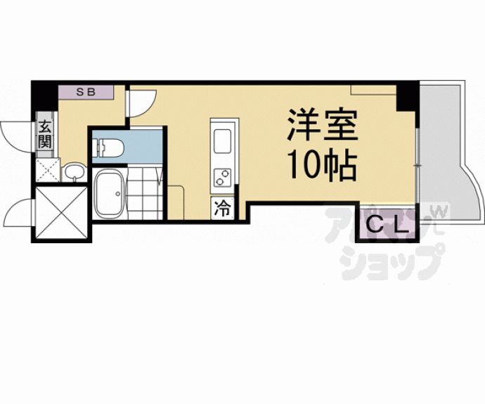 【コスモＳＴ河原町】間取