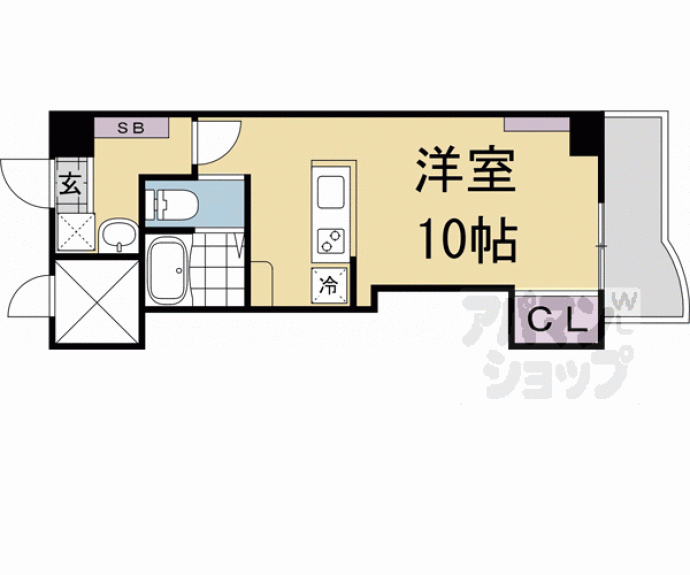 【コスモＳＴ河原町】間取