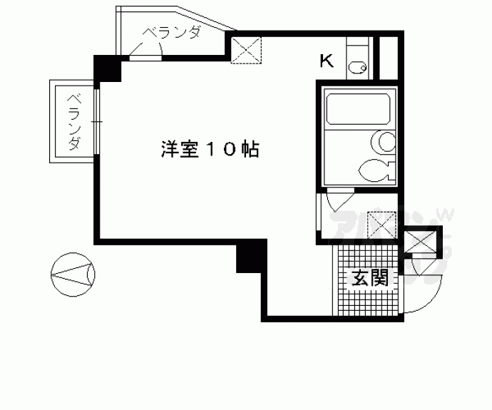 【コスモＳＴ河原町】間取