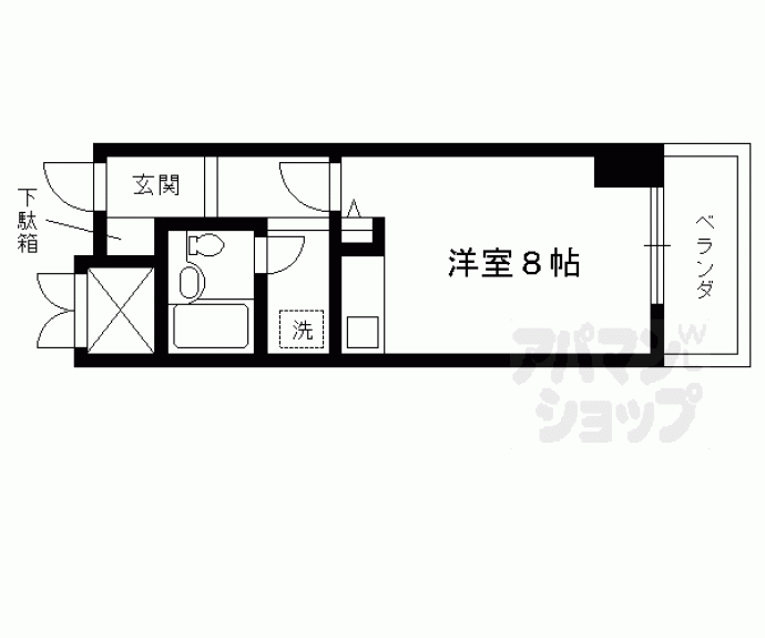 【レスポアール四条大宮】間取