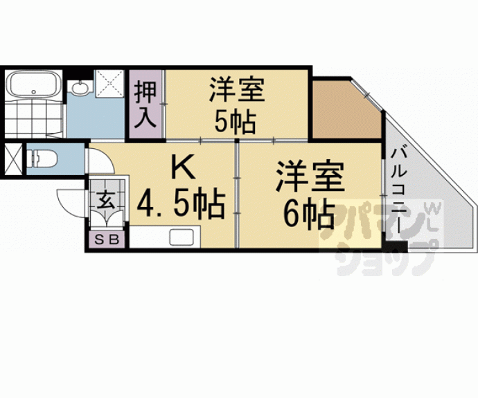 【上七軒和田ビル】間取