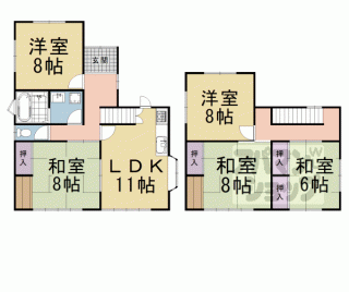 【大枝北沓掛町三丁目貸家】