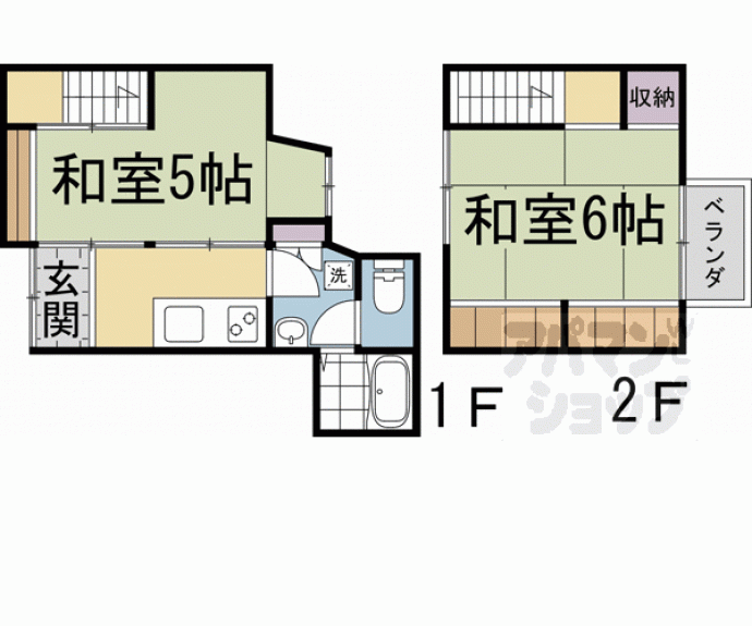 【五条大宮貸家】間取