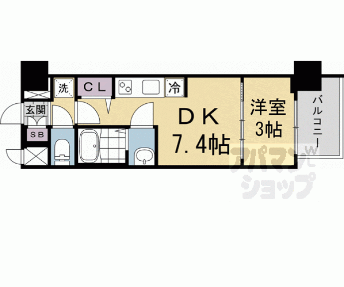 【プレサンス京都東寺】間取