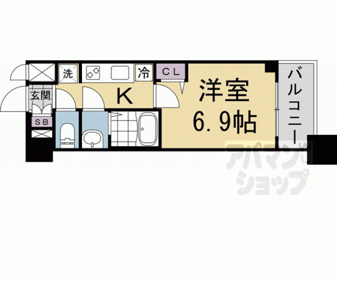 【プレサンス京都東寺】間取