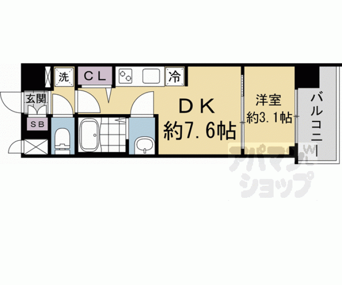 【プレサンス京都東寺】間取