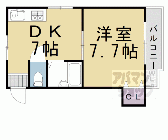 【嶋津マンション】間取