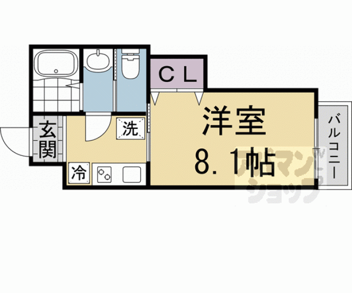 【ＭＥＳＡ　ＶＥＲＤＥ京都朱雀】間取