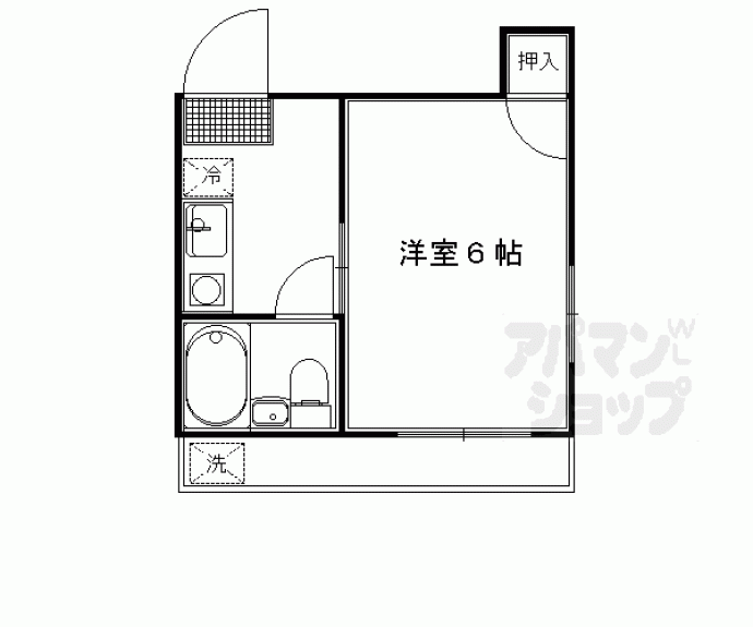 【フロンティア西森ビル】間取