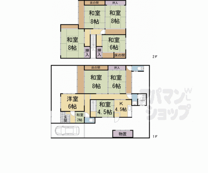 【松ヶ崎西桜木町貸家】間取