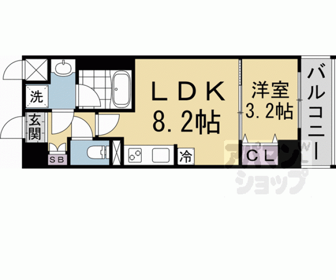 【レオンコンフォート西大路御池】間取