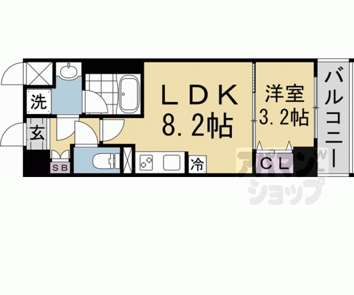 【レオンコンフォート西大路御池】間取