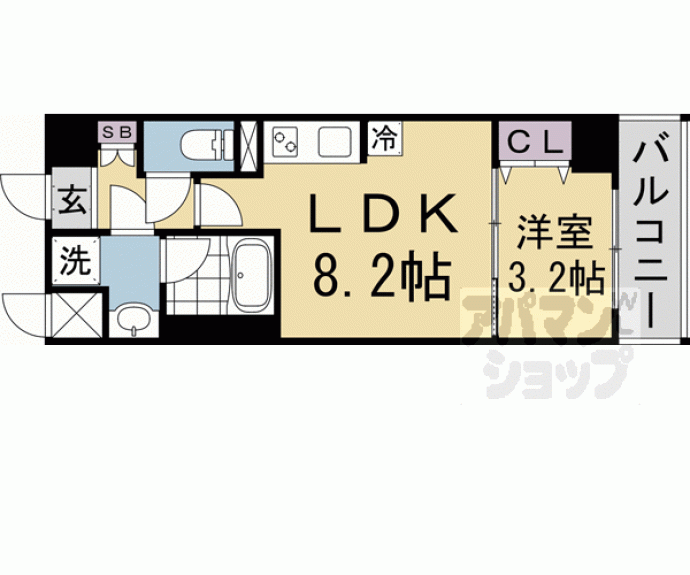 【レオンコンフォート西大路御池】間取