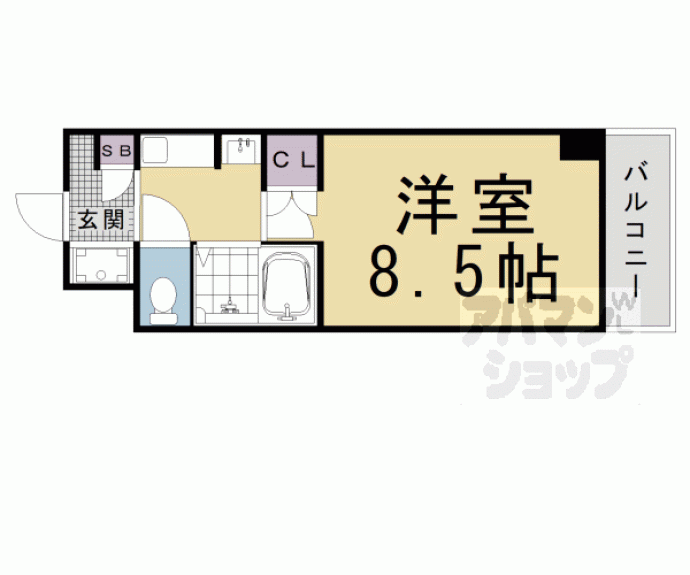 【アスカ聚楽】間取