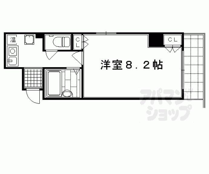 【ブランネージュ四条大宮】間取