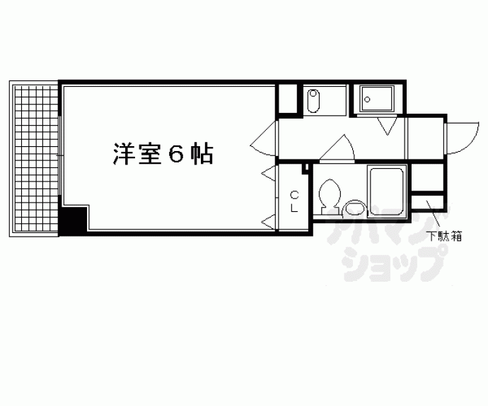 【ライオンズマンション京都河原町】間取