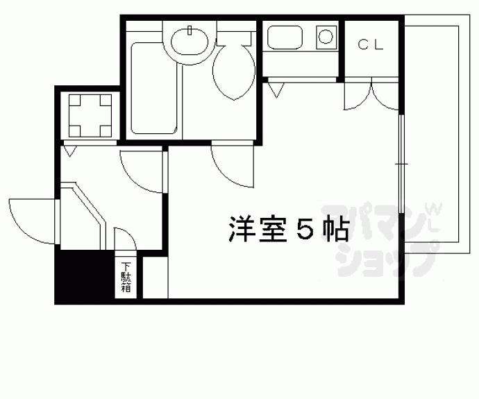 【ライオンズマンション京都河原町】間取