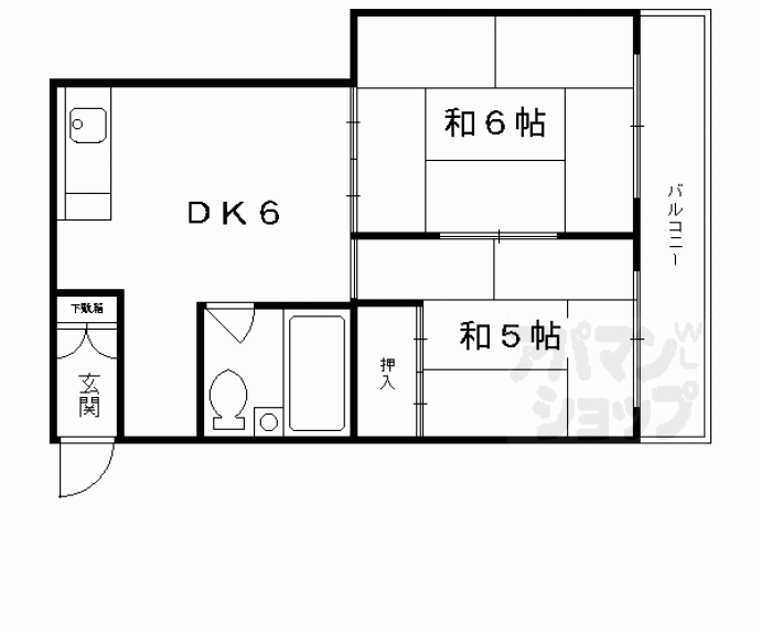 【華園マンション】間取