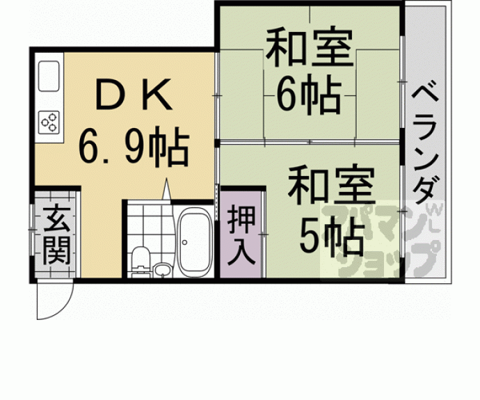 【華園マンション】間取