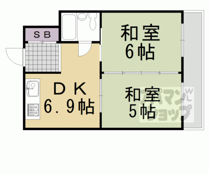 【華園マンション】間取