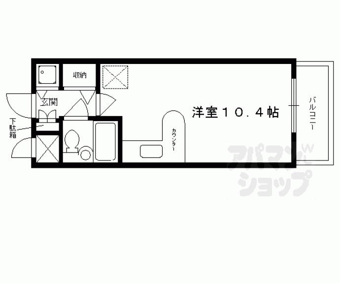 【デ・リード河原町】間取