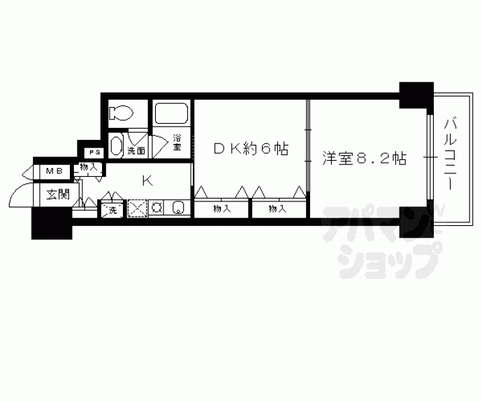 【藤和シティホームズ西洞院】間取