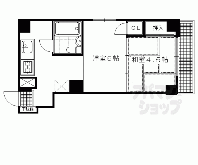 【カーサ高辻】間取