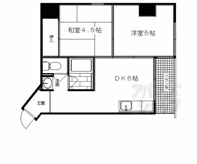 【ウエストプラザ三越】間取