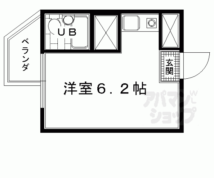 【朝日プラザ四条大宮】間取