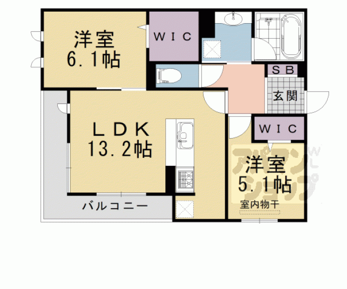 【エトワール大山崎】間取