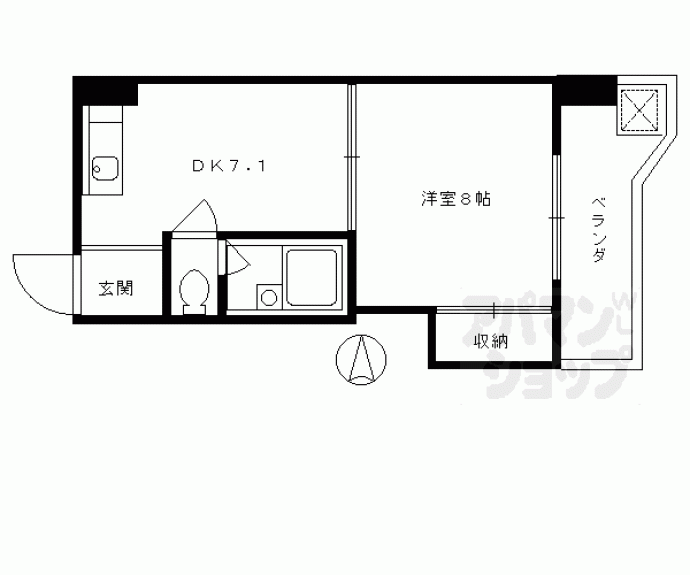 【シャトー庵】間取