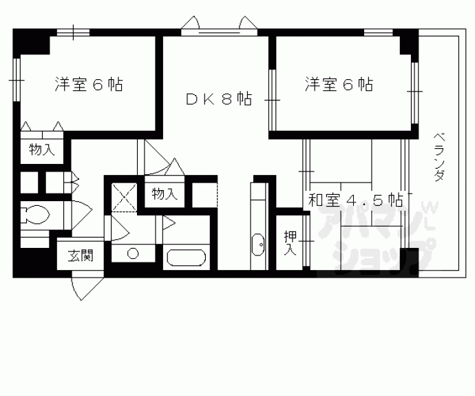 【ＡＢＬＥ創久五条大宮】間取