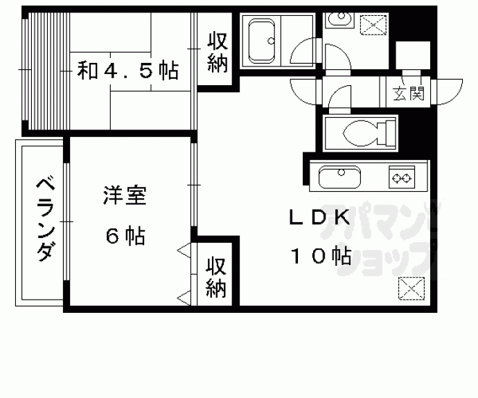 【ＡＢＬＥ創久五条大宮】間取