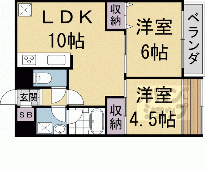 【エイブル創久五条大宮】間取