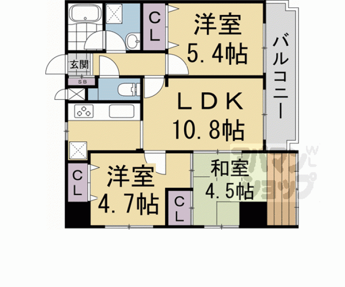 【ＡＢＬＥ創久五条大宮】間取