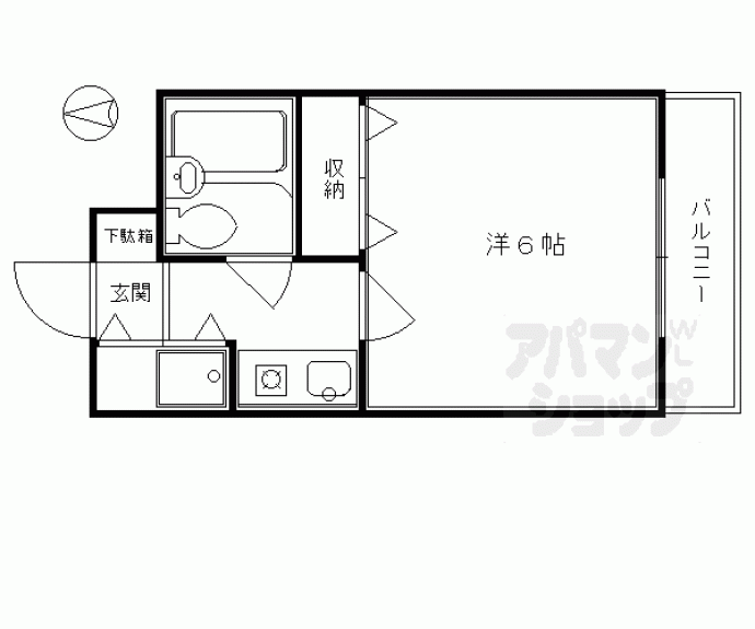 【ライオンズマンション四条烏丸】間取