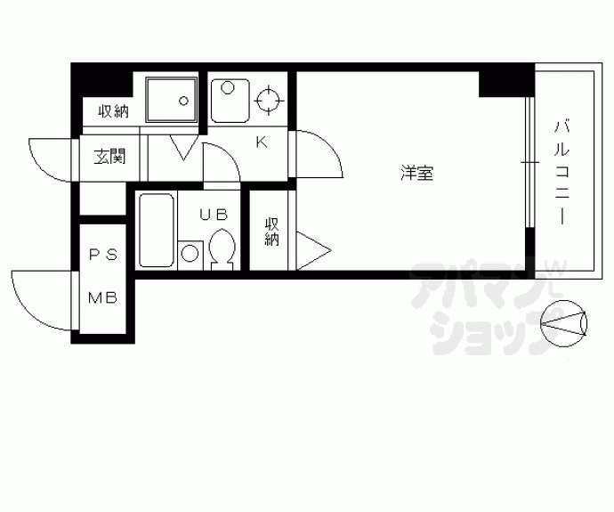 【ライオンズマンション四条烏丸】間取