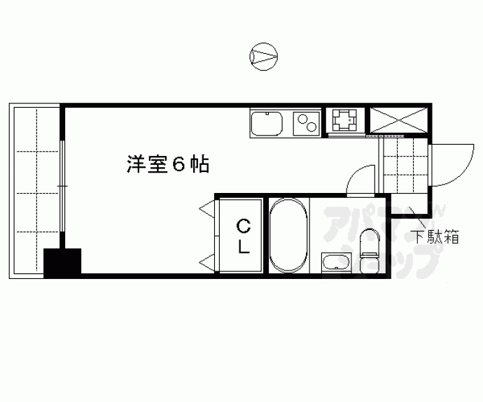 【リーガル京都河原町】間取