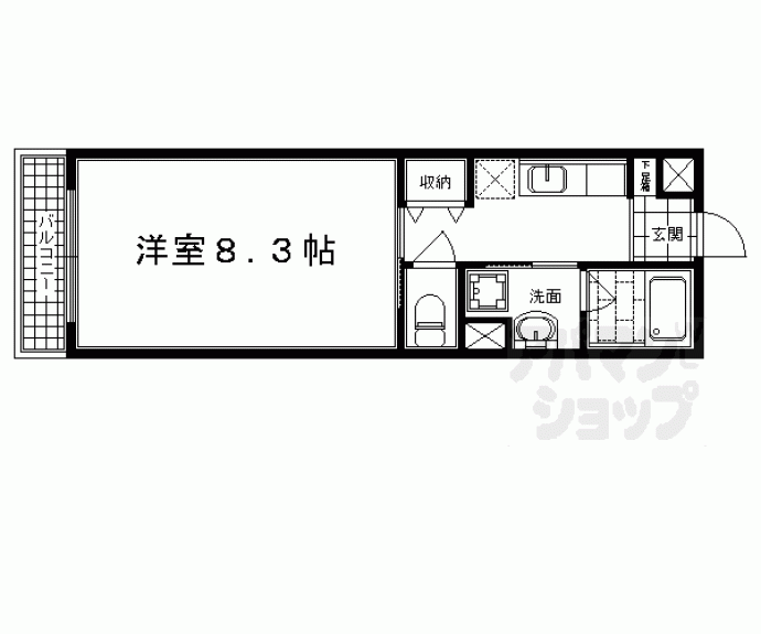 【ハンズレジデンス二条】間取