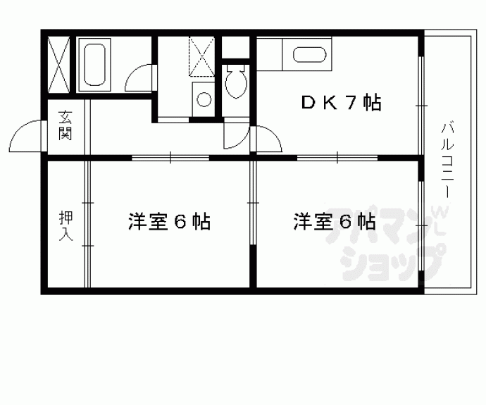 【エステート堀川】間取