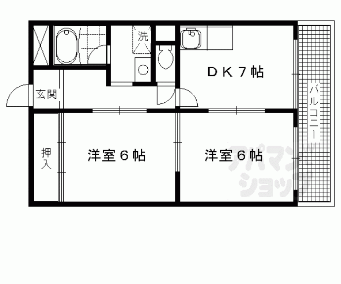 【エステート堀川】間取